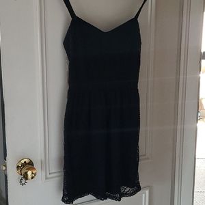 Navy blue lace dress